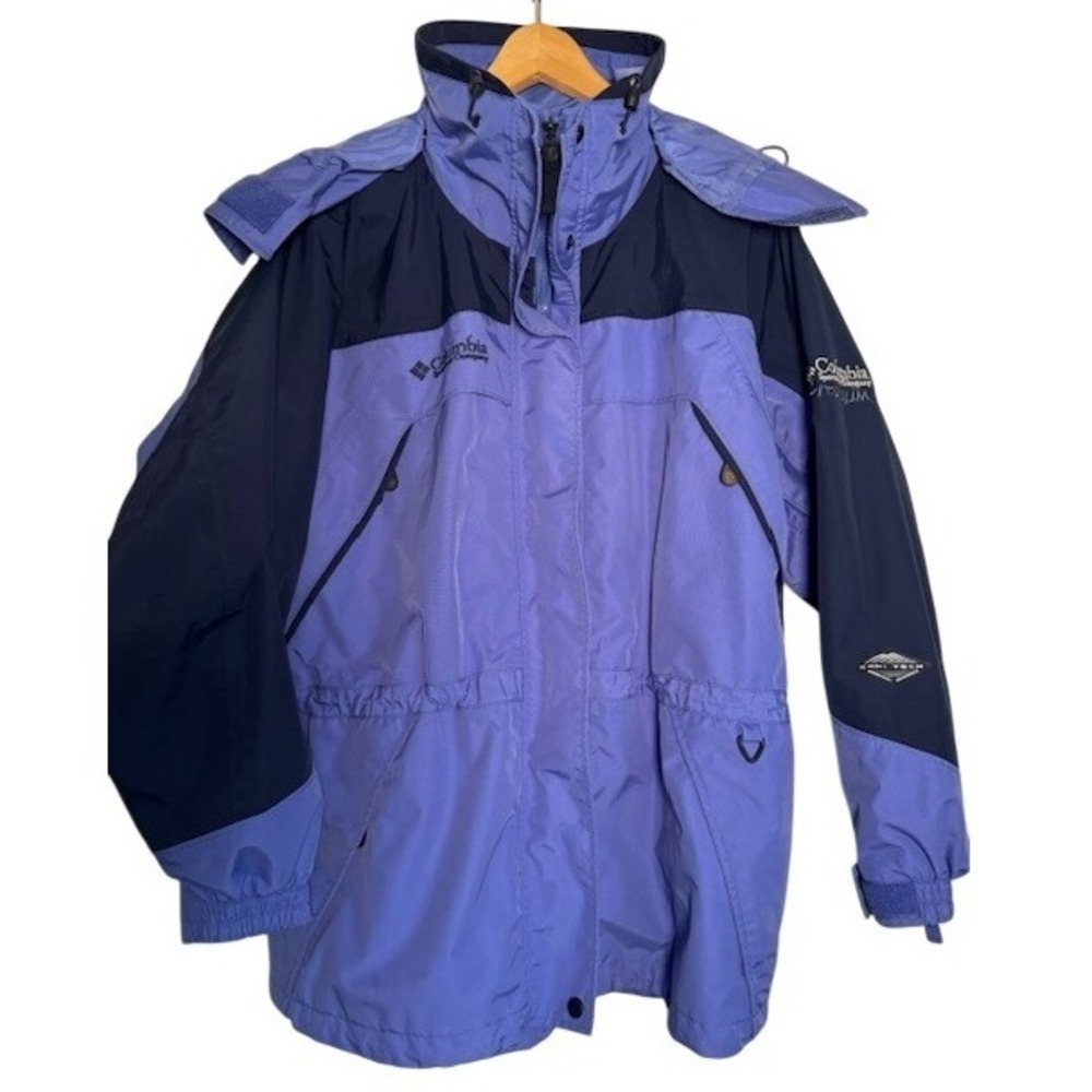Vintage Columbia Sportswear‎ Womens 3 in 1 Jacket Hooded Water Resistant - Large